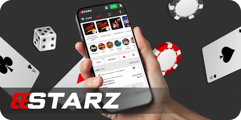 Play casino games and bet on sports via 888starz App